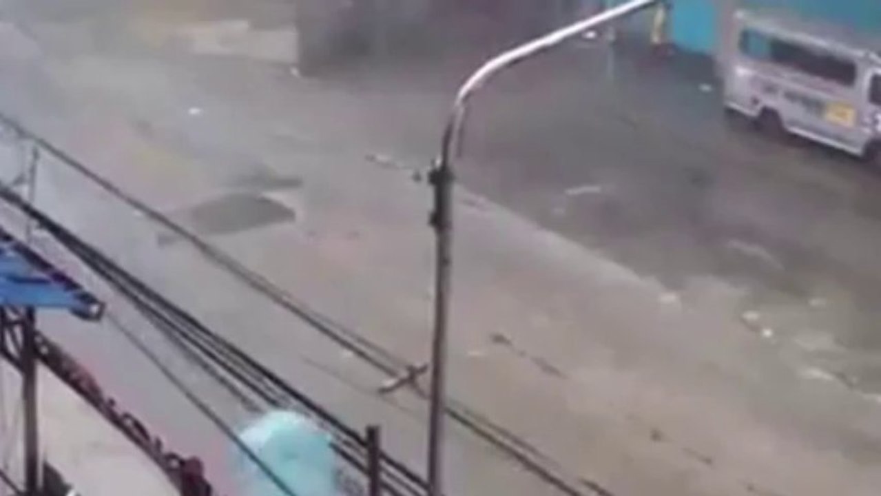 Monster-taifun "haiyan" tobt über philippinen