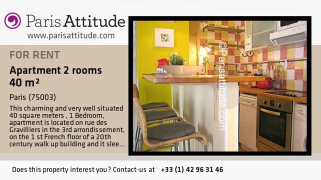 1 Bedroom Apartment for rent - Arts et Métier, Paris - Ref. 7301