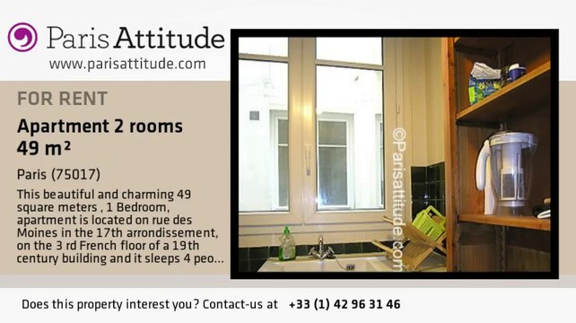 1 Bedroom Apartment for rent - Batignolles, Paris - Ref. 762