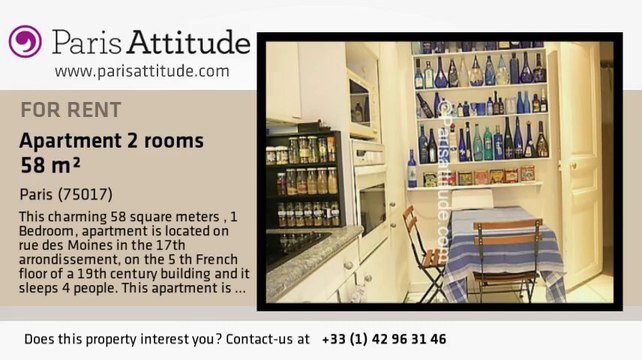 1 Bedroom Apartment for rent - Batignolles, Paris - Ref. 6667