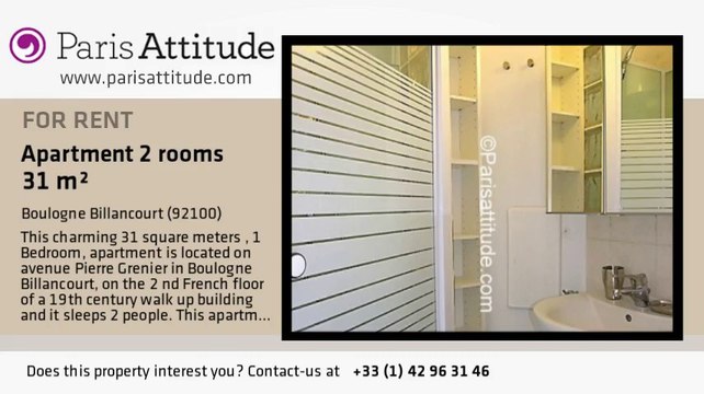 1 Bedroom Apartment for rent - Boulogne Billancourt, Boulogne Billancourt - Ref. 7069