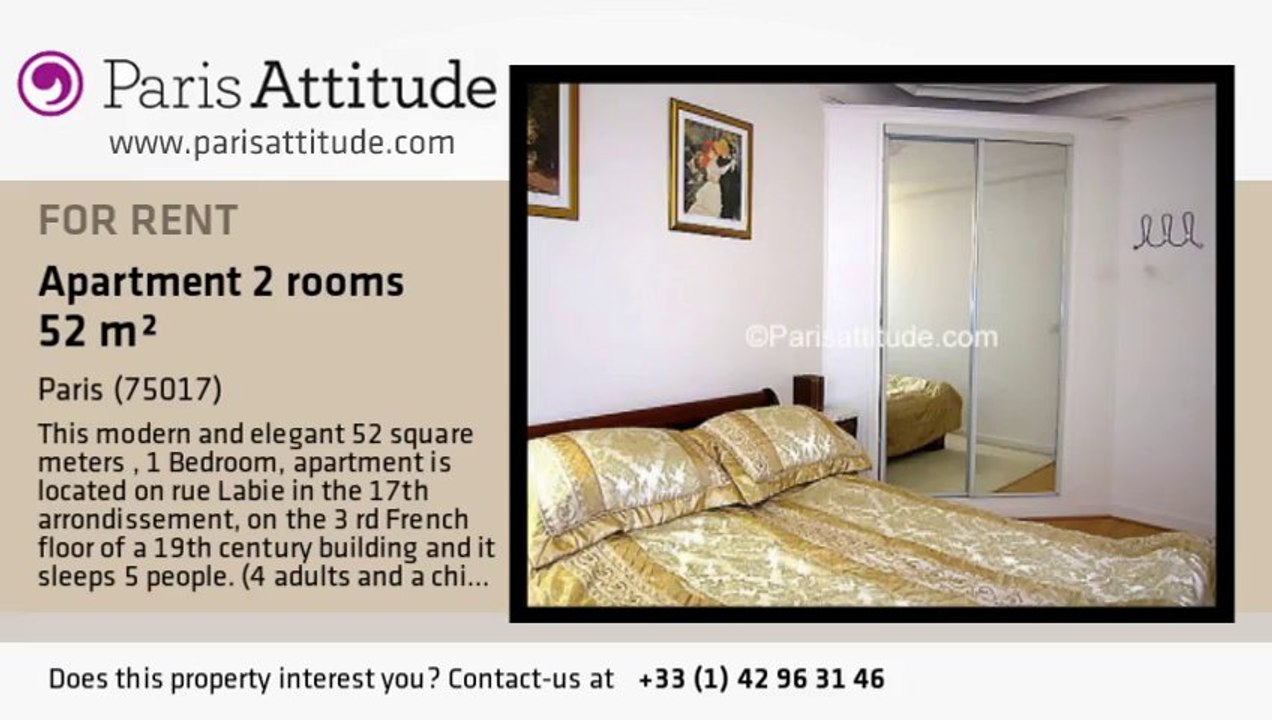 1 Bedroom Apartment for rent - Porte Maillot/Palais des Congrès, Paris - Ref. 2426