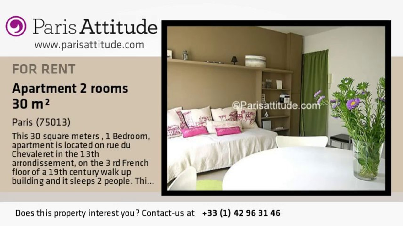 1 Bedroom Apartment for rent - Bibliothèque François Mitterrand, Paris - Ref. 4770