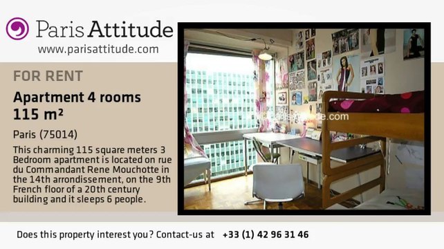 3 Bedroom Apartment for rent - Montparnasse, Paris - Ref. 2298