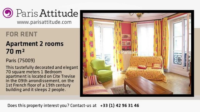 1 Bedroom Apartment for rent - Notre Dame de Lorette, Paris - Ref. 3441