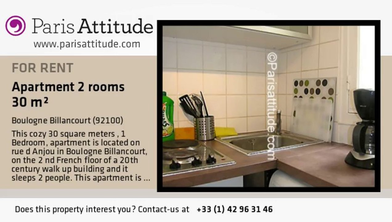 1 Bedroom Apartment for rent - Boulogne Billancourt, Boulogne Billancourt - Ref. 6398