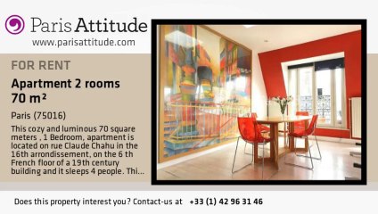 1 Bedroom Apartment for rent - La Muette, Paris - Ref. 3747