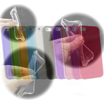 Hytparts.com- Rugged Silicon Matte Gel Case Cover For iPhone 5 Pink