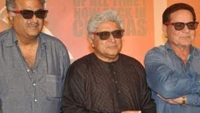 Sholay 3D Trailer Launch Boney Kapoor Javed Akhtar Salim Khan