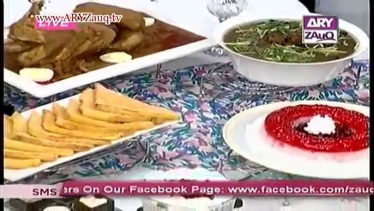 Zauq Zindagi, Mugh Mussallam, Anar Souffle, Urad ki Daal Gosht & Baked French Toasts, 8-11-13, part 2