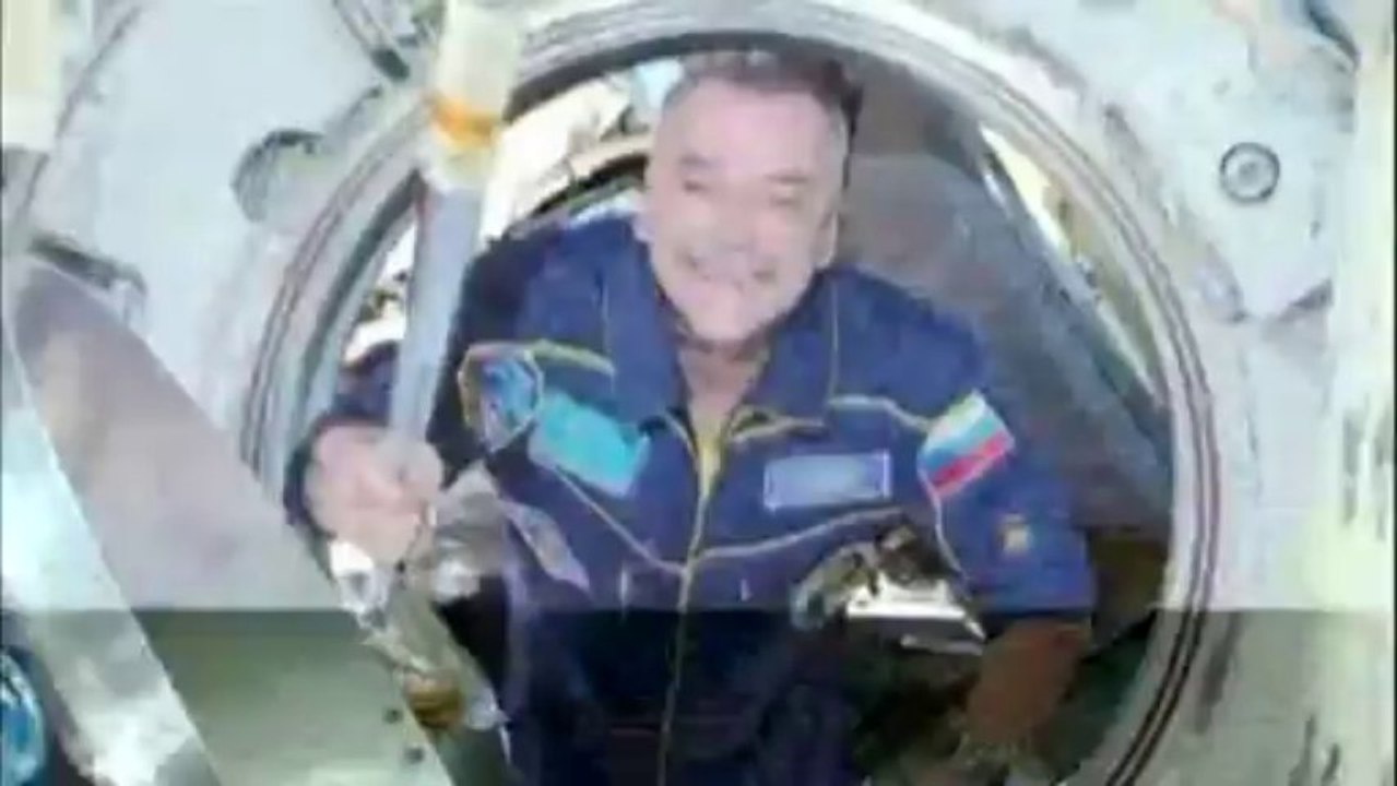 Olympic torch arrives at the International Space Station