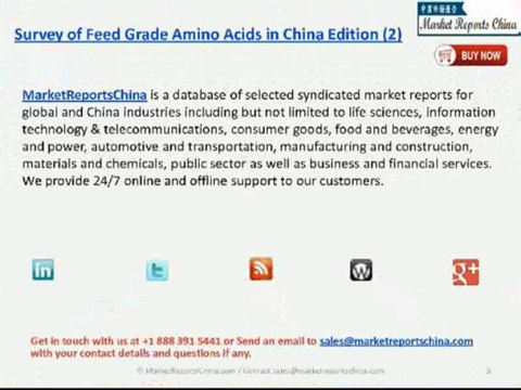 RnR: Feed Grade Amino Acids in China