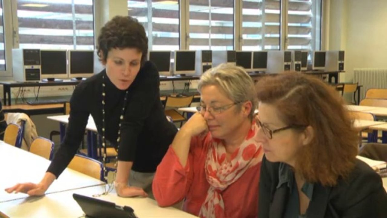 Atelier Présentation d’une application pour IPad pour la visite des musées Moulin et Leclerc avec Samuel Coulon, Valérie Marcon