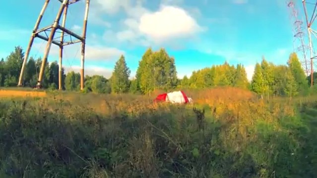 Extreme Body Suspension Base Jump