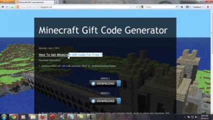 Free Minecraft Redeem Codes Generator