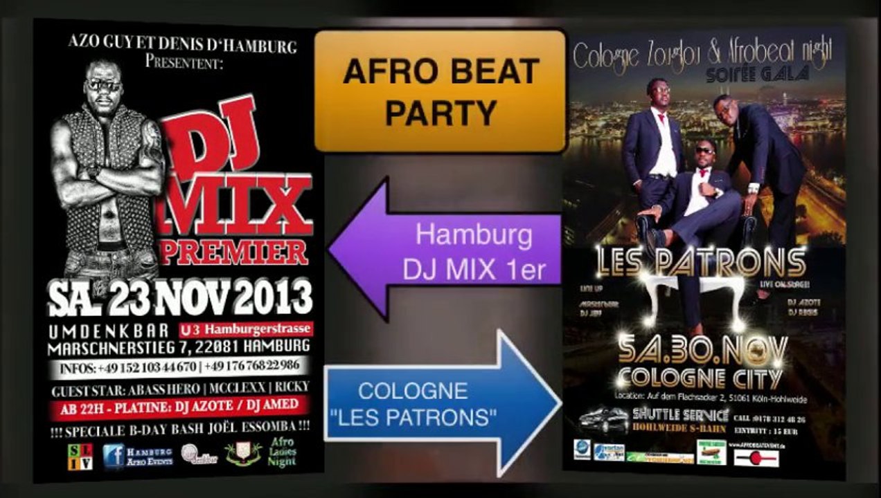 Afro Love Video Mix // Afro Beat Party Hamburg and Cologne
