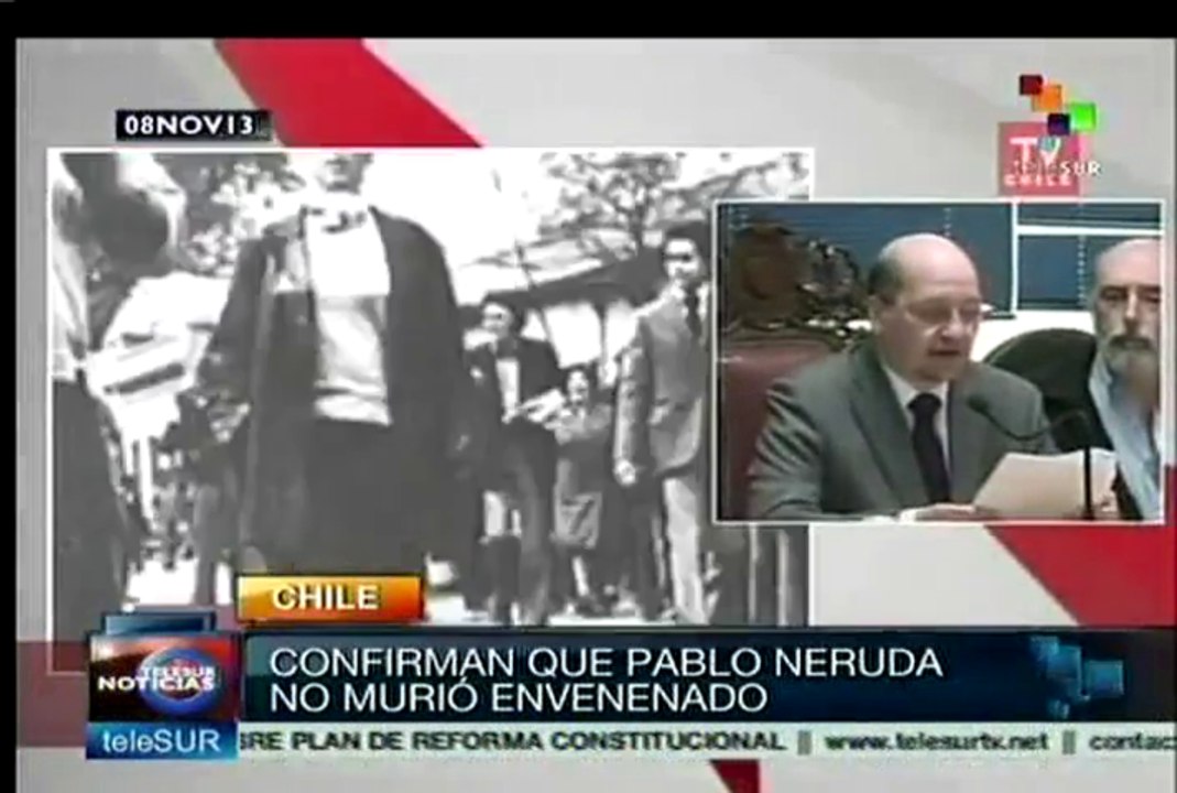 Expertos confirman que Pablo Neruda no fue envenenado