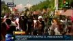 Manifestantes en Haití piden renuncia de Michel Martelly