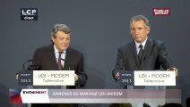 Conférence de presse de Jean-Louis Borloo et François Bayrou