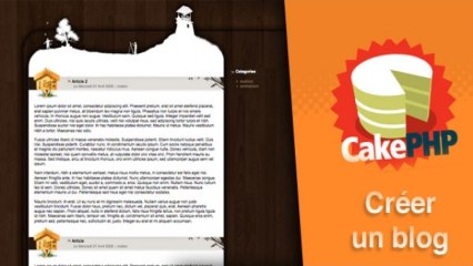Tutoriel CakePHP - Création d'un blog