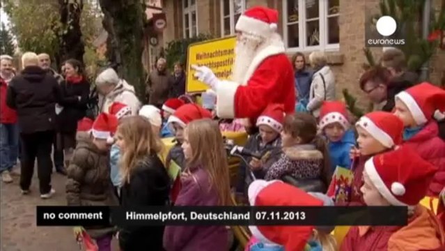 Santa Claus opens a post office in Germany