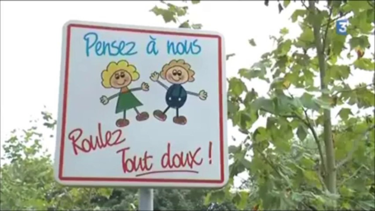 Les ralentisseurs de Moussy le Neuf : reportage sur France 3