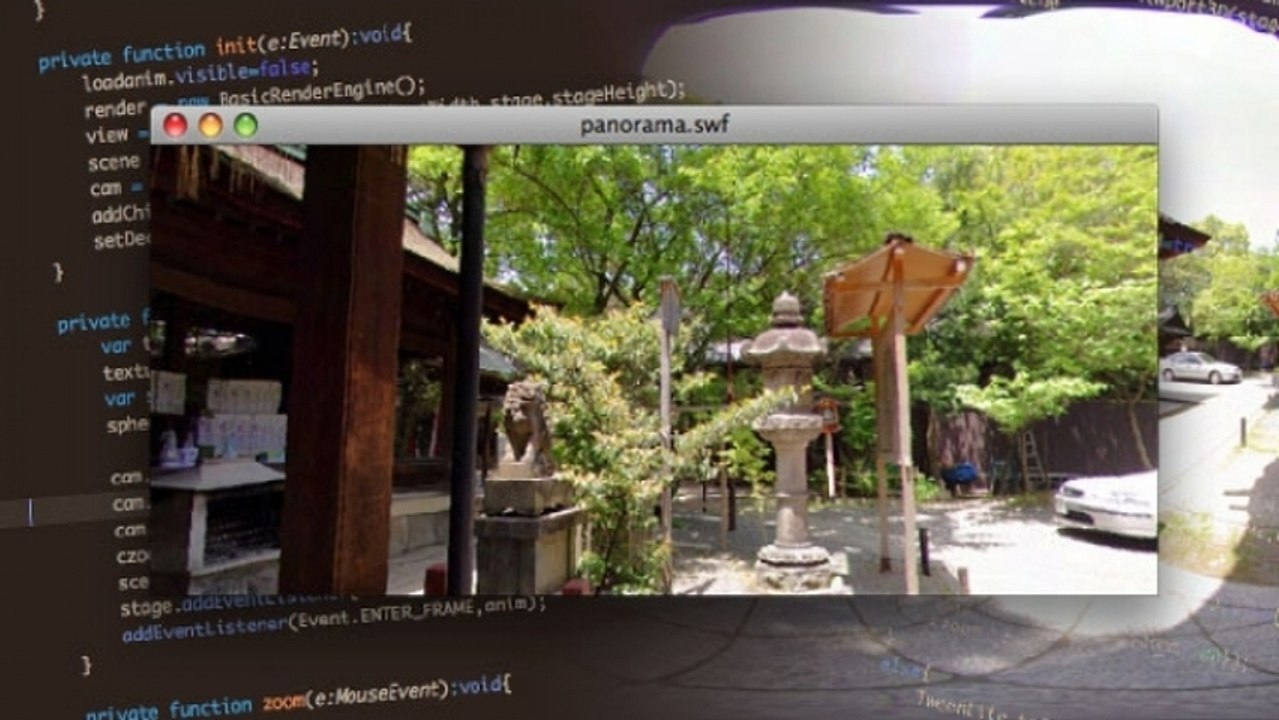 Tutoriel Flash - Papervision, panorama 360°