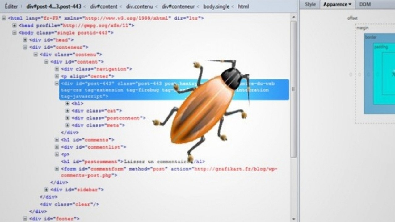 Tutoriel HTML/CSS - Firebug, L'extension pour les développeurs Web