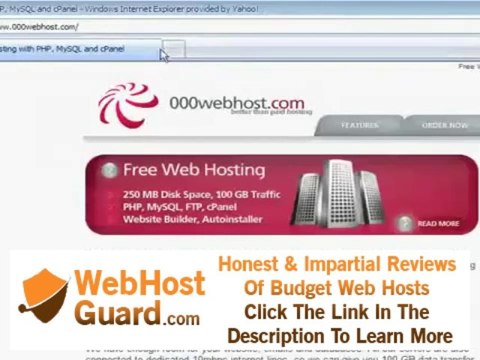 BEST FREE PHP web hosting cPanel, mySQL, databases, preinstalled programs, YouTube