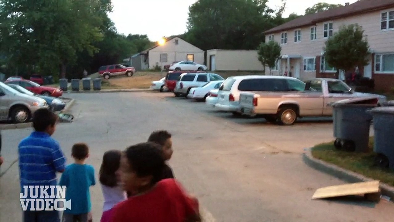 BMX Bike Crashes Into BBQ