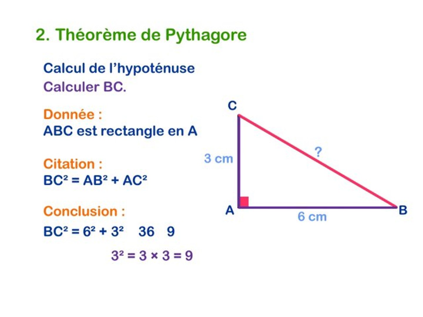 Le Theoreme De Pythagore Video Dailymotion
