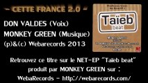 CETTE FRANCE 2.0 - DON VALDES - (TAÏEB BEAT NET-EP MONKEY GREEN) WEBARECORDS 2013