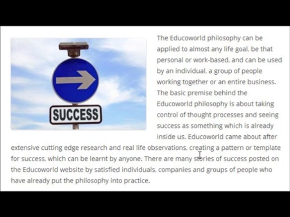 Educoworld l Create your Own Circumstances for Success