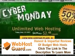 DON&#39;T MISS! - Cyber Monday 2011 Web Hosting & Domain Name Deals