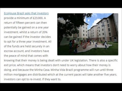 Investment security with the EcoHouse Group | EcoHouse Brazil