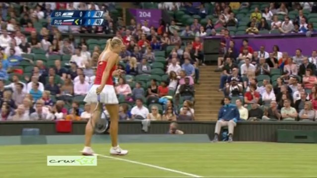 Olympic London 2012 1st Round Highlight Maria Sharapova vs Shahar Peer
