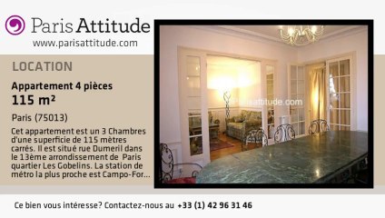 Appartement 3 Chambres à louer - Jardin des Plantes, Paris - Ref. 1916