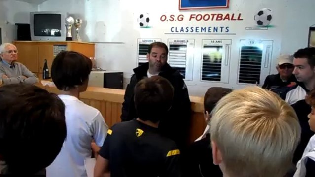 Stéphane MOULIN (Entraîneur Angers SCO) répond à nos jeunes de l'OSG