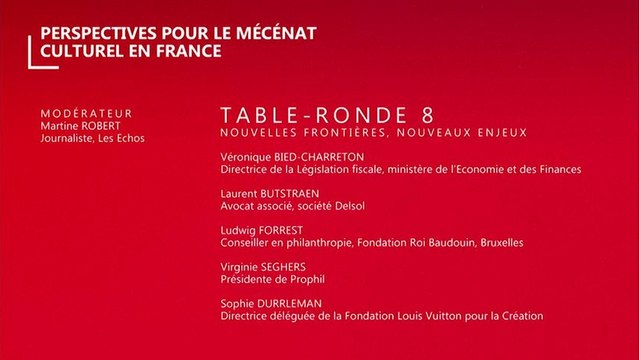 Table-ronde 8 - Les entretiens du mécénat