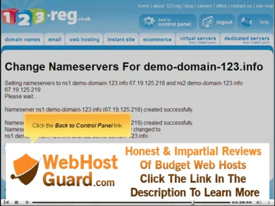 123reg co uk   Registering name servers - Adult-Hosting.com