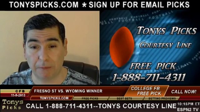 Wyoming Cowboys vs. Fresno St Bulldogs Pick Prediction NCAA College Football Odds Preview 11-9-2013