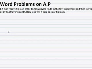 Word Problems On A.P.wmv