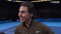 Rafael Nadal On-court Interview his win over T.Berdych at ATP WTF 2013