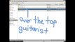 over the top guitarist by Keys To The Studio (audio) - A recording that got overtaken by the amplifier, being very loud and disruptive