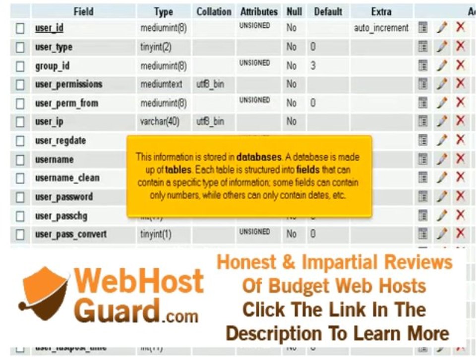 AWG Web Hosting Series #22 - What is a MySQL Database?