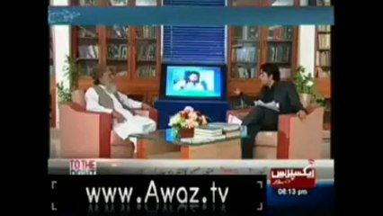 Syed Munawar Hasan Somersault on Hakimullah Mehsud (Express News 2012)