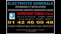 PARIS 7eme - ELECTRICIEN ARTISAN 28 ANS D'EXPERIENCE - 0142460048 -  DEPANNAGES URGENTS IMMEDIATS   TRAVAUX INSTALLATIONS