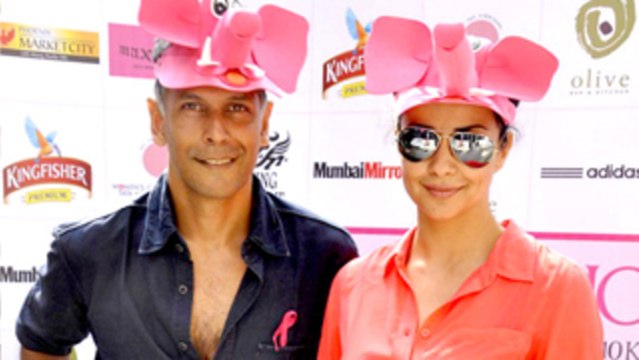 Press conference of Pinkathon International Women's 10K Run | Gul Panag, Milind Soman