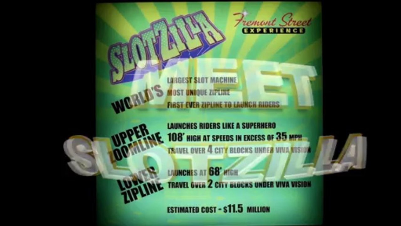 SLOTZILLA NEW ZIPLINE THRILL RIDE IN LAS VEGAS & WORLDS LARGEST SLOT MACHINE