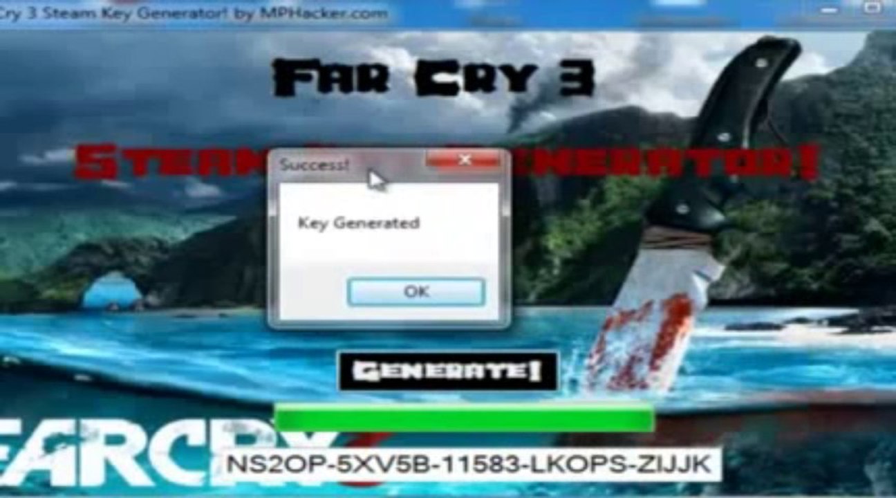 ▶ Far Cry 3 KEYGEN Steam Key Generator 2013